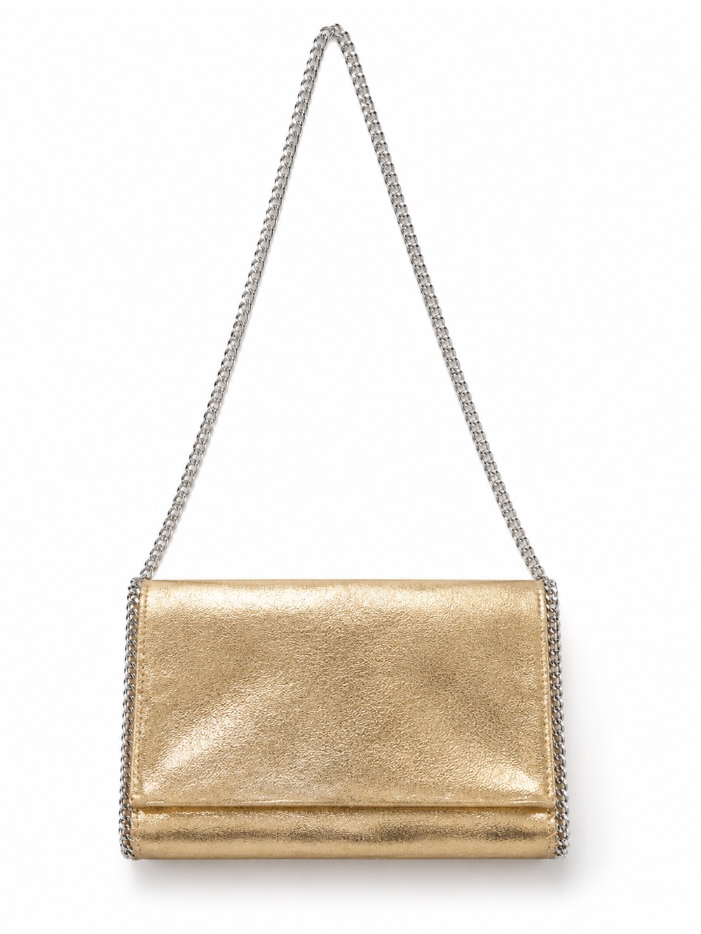 Metallic Gold Chain Shoulder Bag